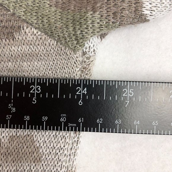 Eddie Bauer Women's Size 2XL Brown Green Camo Long Sleeve Knit Crewneck Sweater - Picture 4 of 8